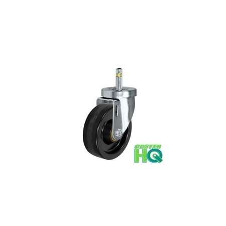 Casterhq 4"x1-1/4" Phenolic Wheel, Swivel Caster, 7/16"x1-3/8" Grip Ring 24CS414PH21B-72